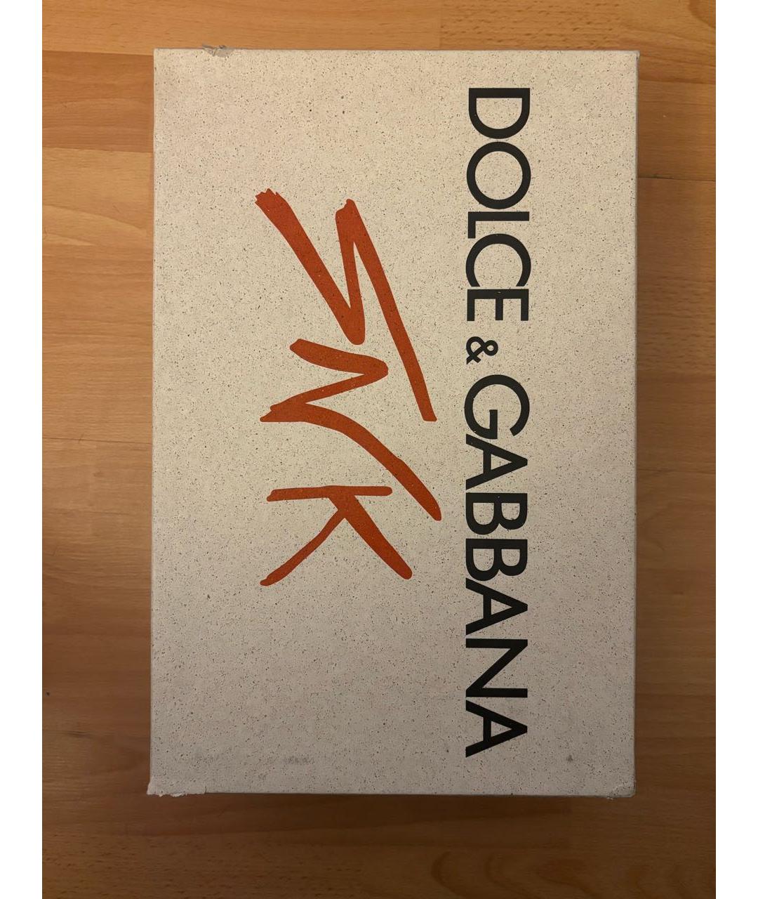 DOLCE&GABBANA Мульти кожаные низкие кроссовки / кеды, фото 5