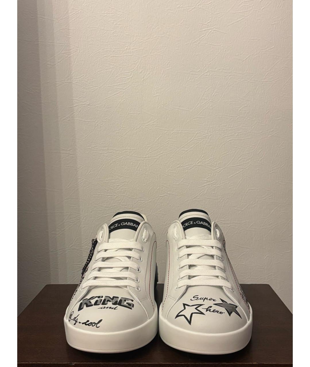 DOLCE&GABBANA Мульти кожаные низкие кроссовки / кеды, фото 2