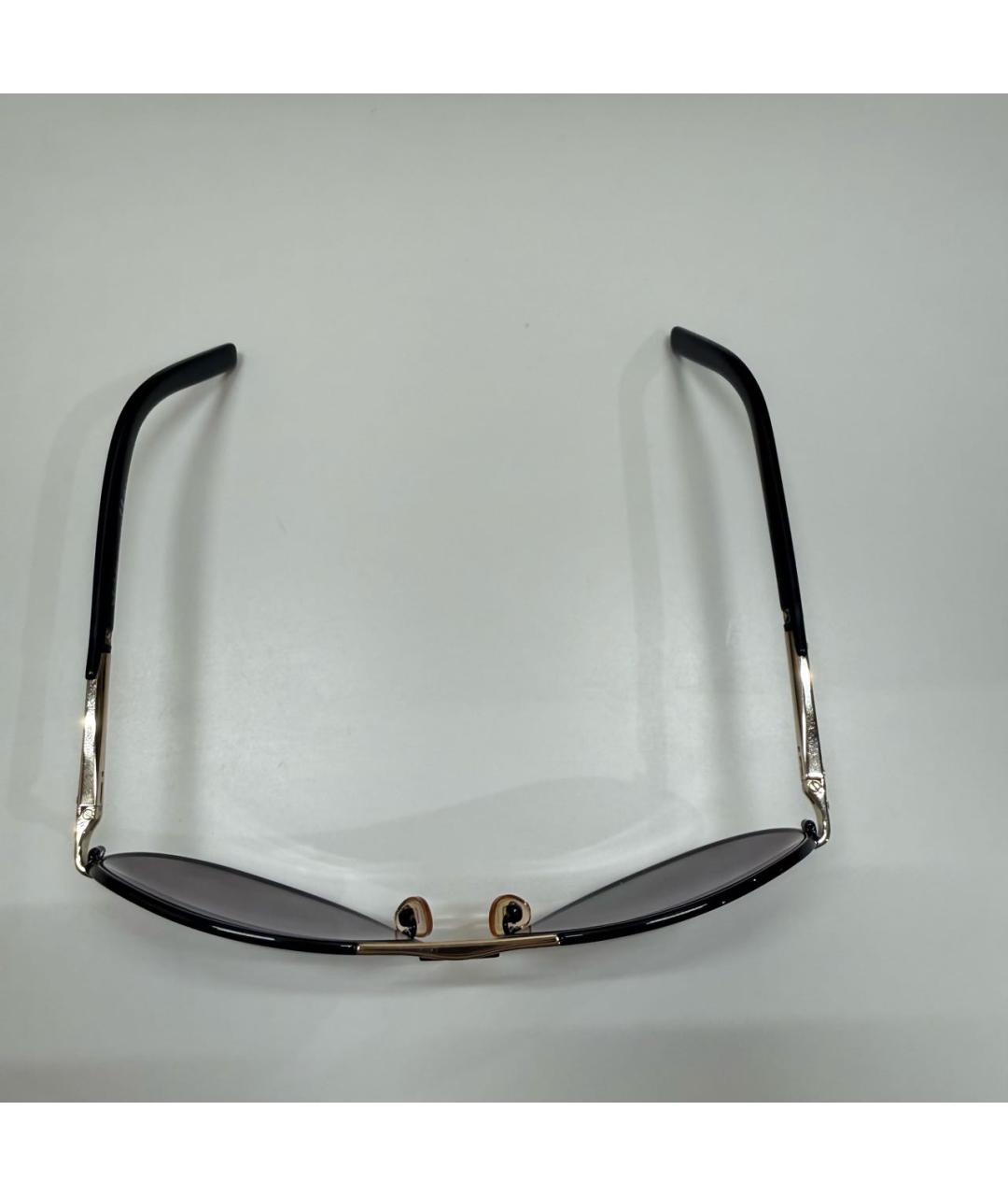 SAINT LAURENT Черные металлические солнцезащитные очки, фото 5