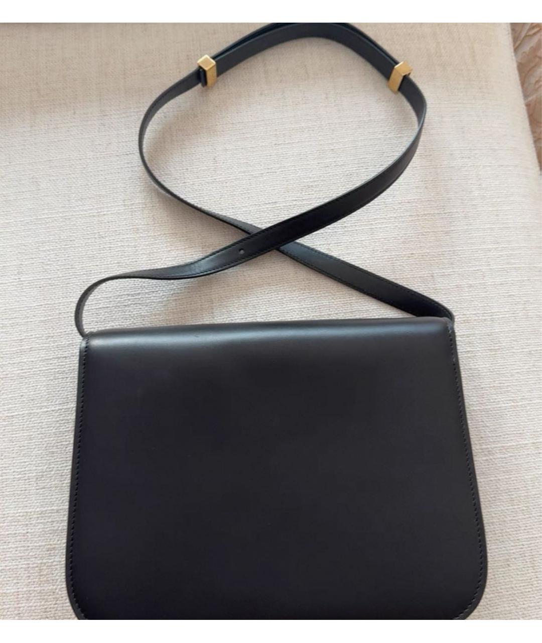 CELINE Черная кожаная сумка через плечо, фото 3