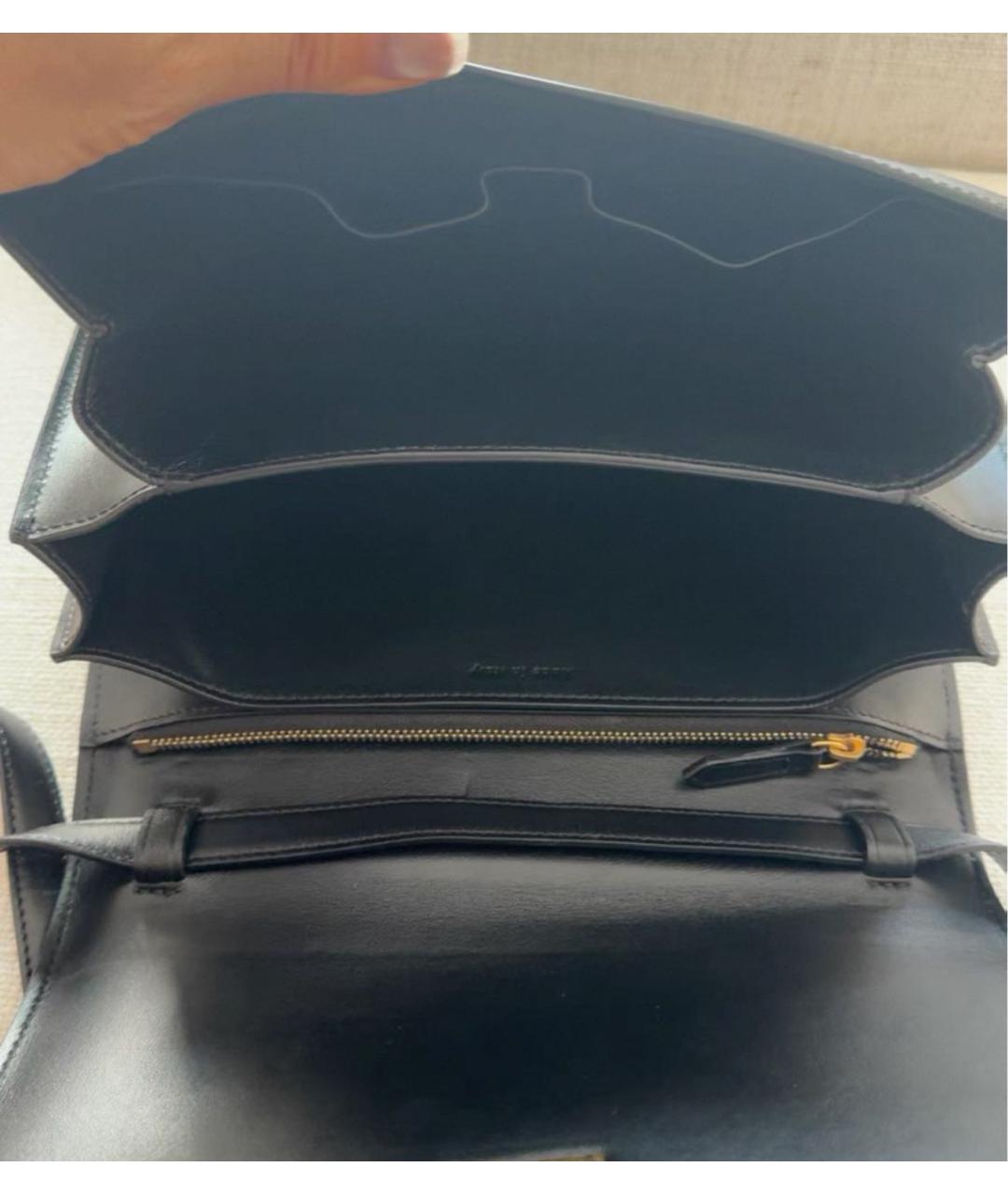 CELINE Черная кожаная сумка через плечо, фото 4