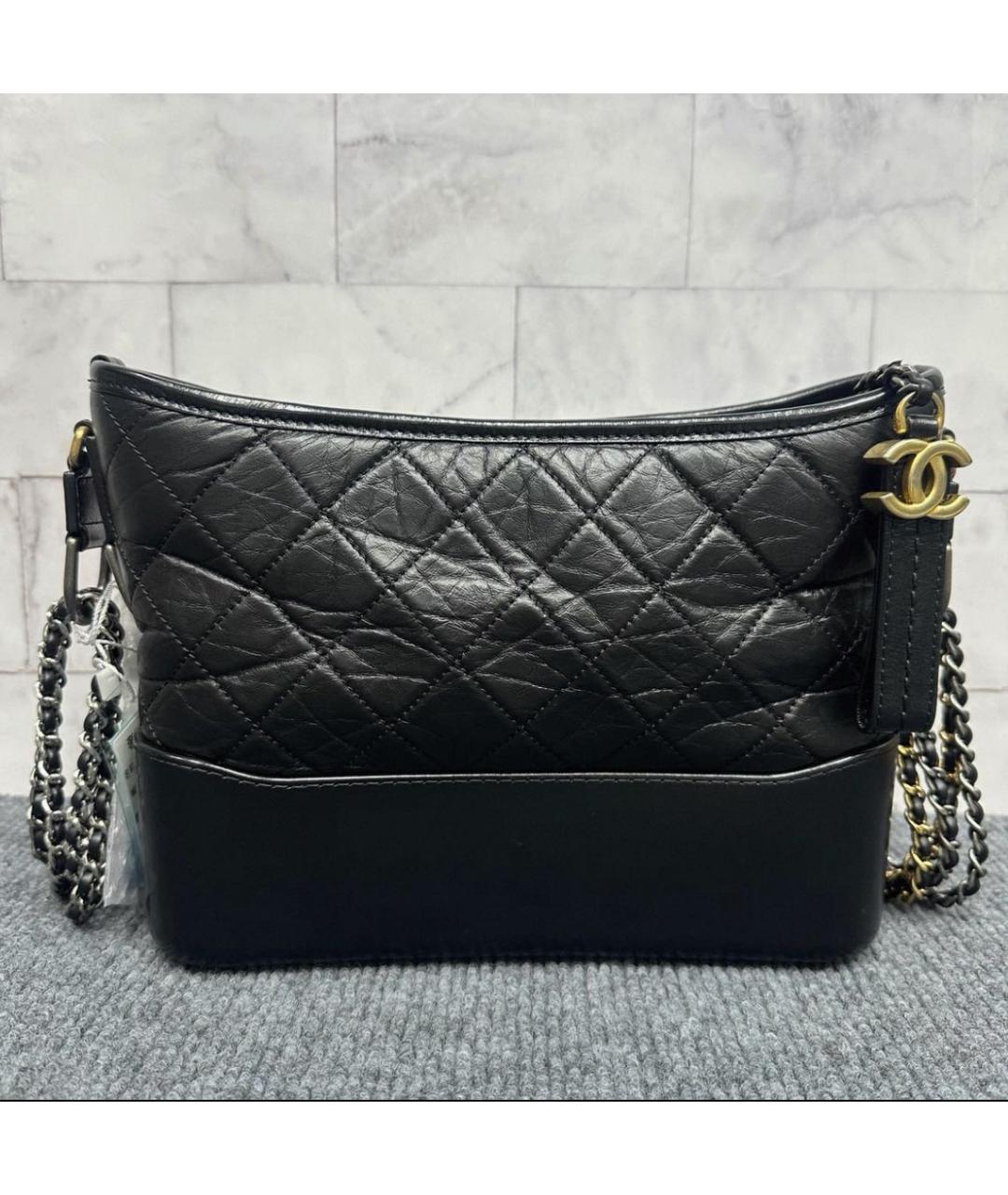 CHANEL Черная кожаная сумка через плечо, фото 2