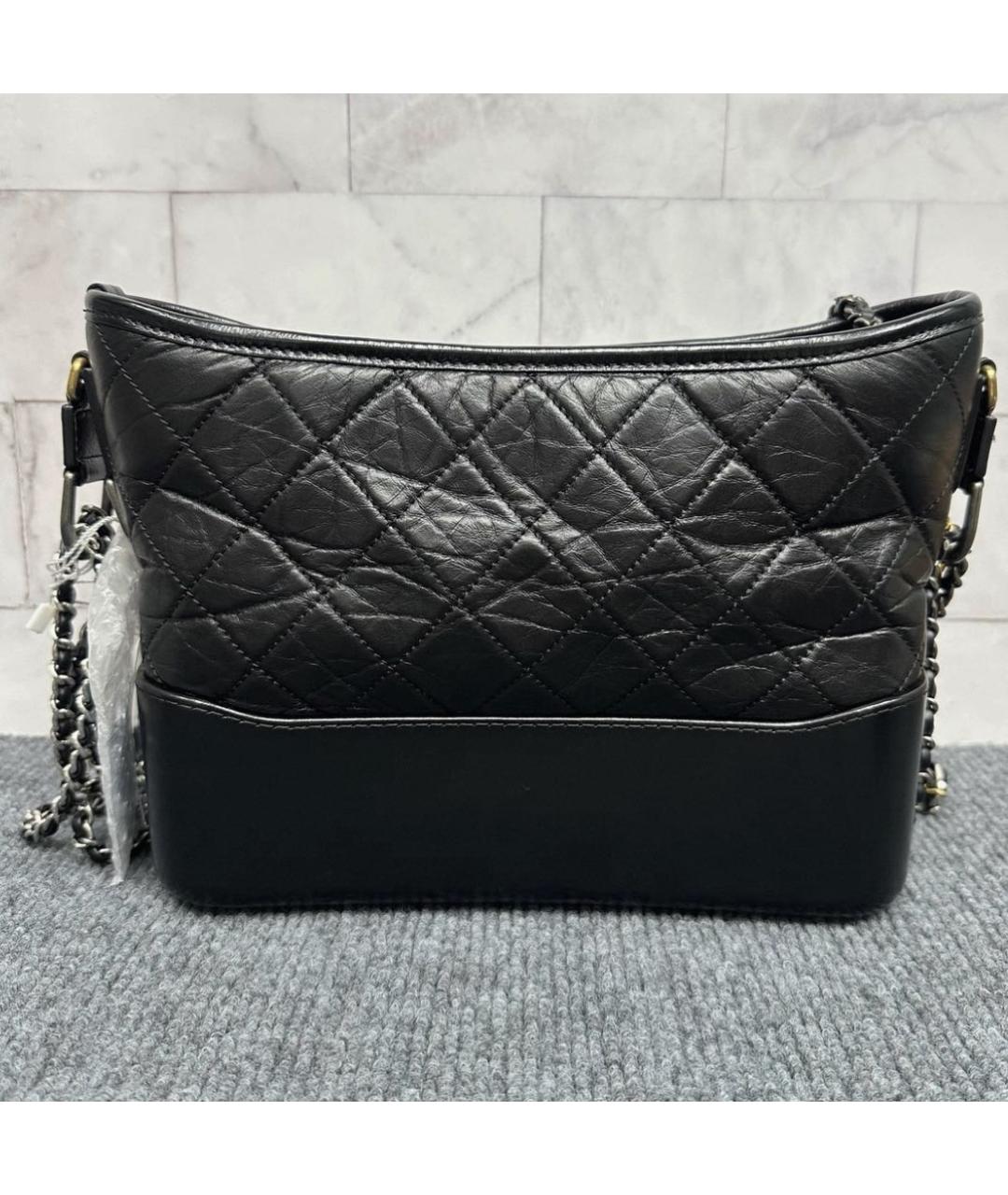 CHANEL Черная кожаная сумка через плечо, фото 3