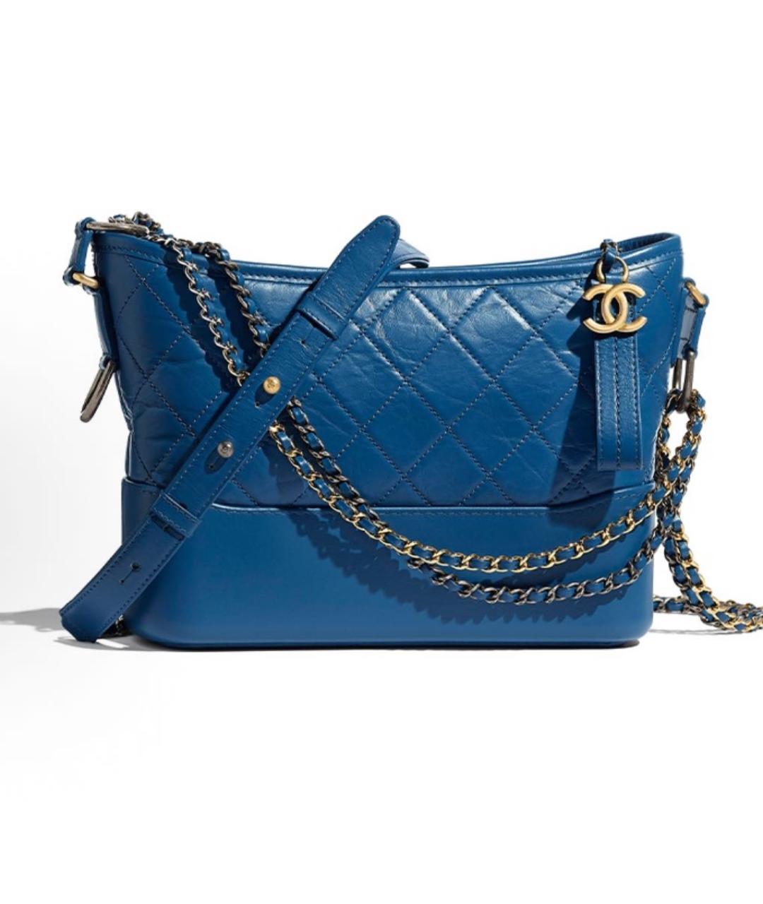 CHANEL Бирюзовая кожаная сумка через плечо, фото 6