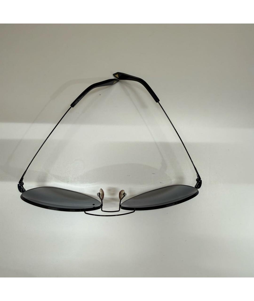 VICTORIA BECKHAM Черные металлические солнцезащитные очки, фото 6