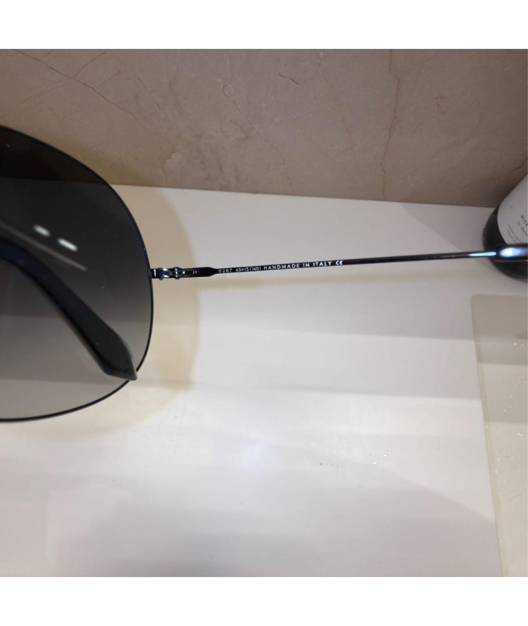 VICTORIA BECKHAM Черные металлические солнцезащитные очки, фото 3