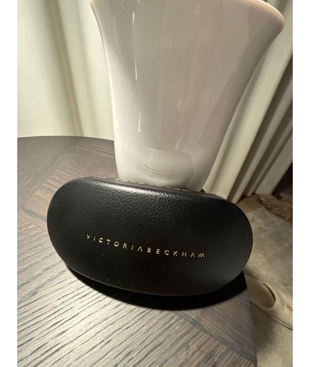 VICTORIA BECKHAM Черные металлические солнцезащитные очки, фото 4