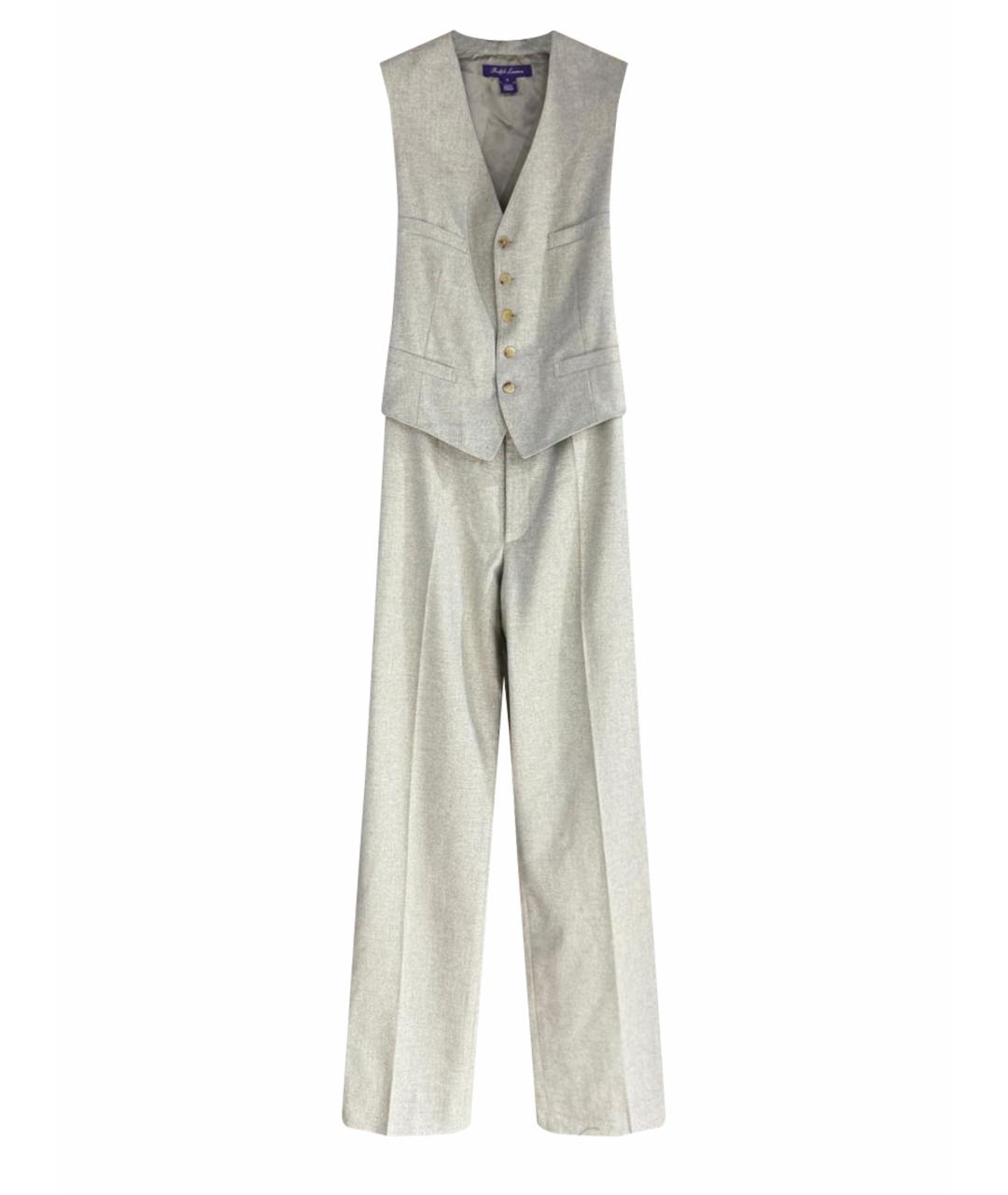 RALPH LAUREN PURPLE LABEL Серый хлопковый комбинезон, фото 1