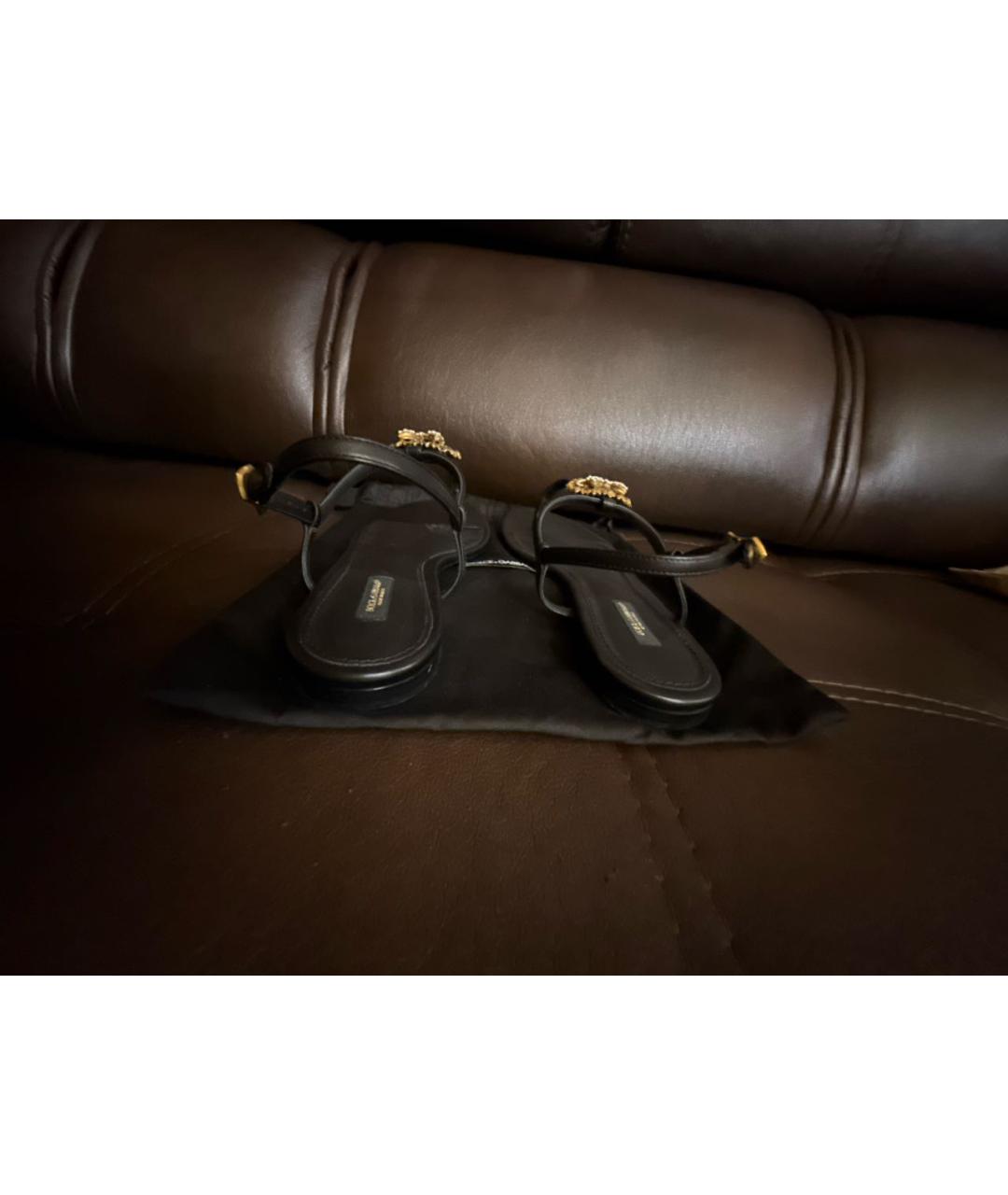 DOLCE&GABBANA Черные сандалии, фото 4
