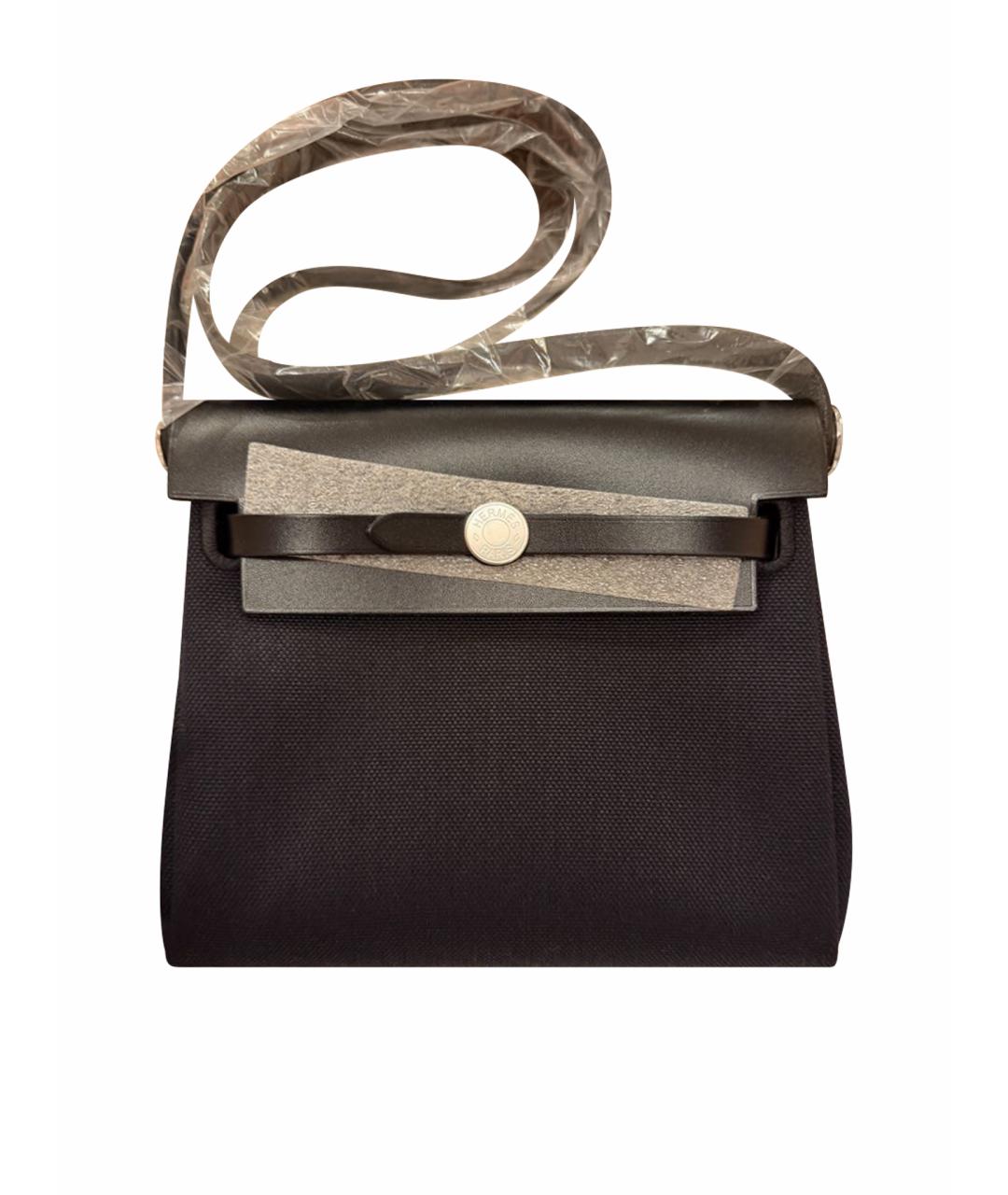 HERMES Черная деним сумка через плечо, фото 1