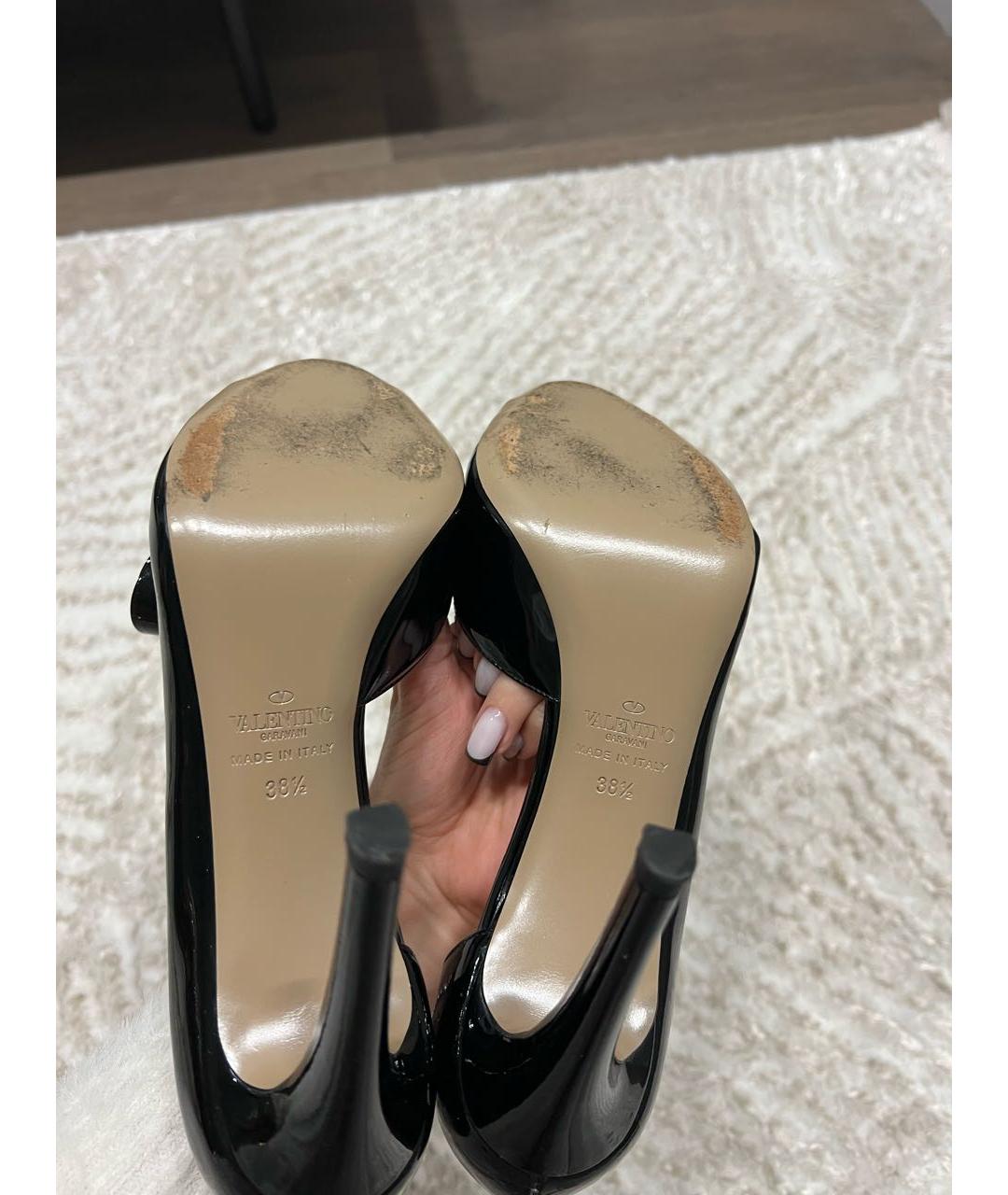 VALENTINO Черные туфли из лакированной кожи, фото 4