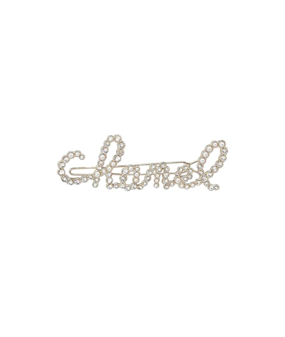 CHANEL Серебряная металлическая булавка / брошь, фото 1