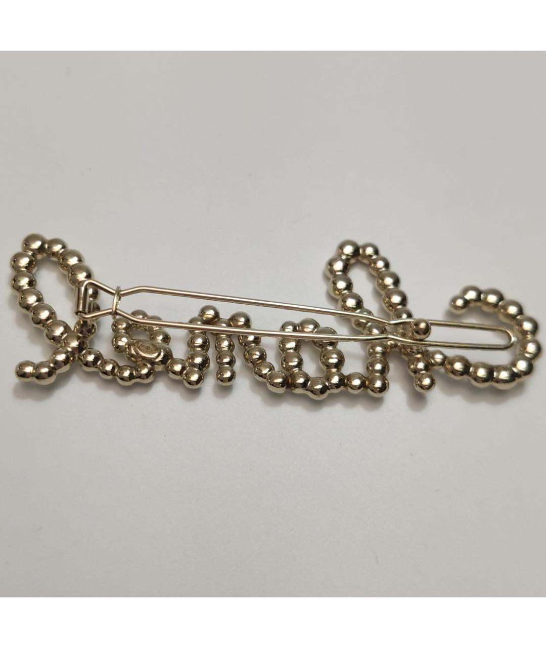 CHANEL Серебряная металлическая булавка / брошь, фото 3