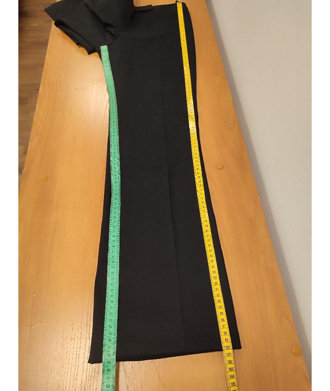 ALEXANDER MCQUEEN Черные хлопковые прямые брюки, фото 9