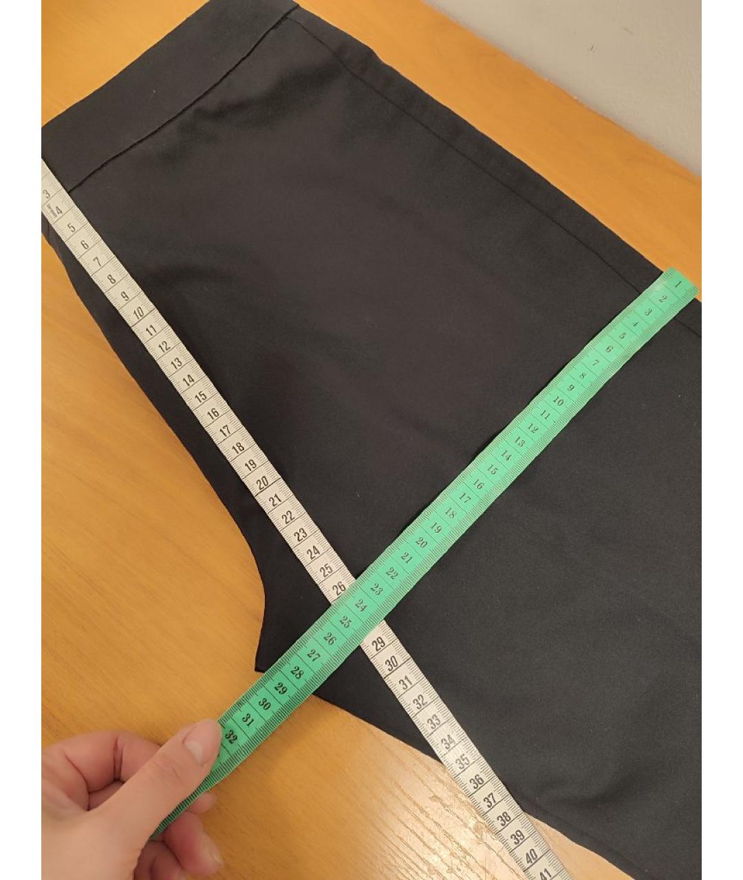 ALEXANDER MCQUEEN Черные хлопковые прямые брюки, фото 8