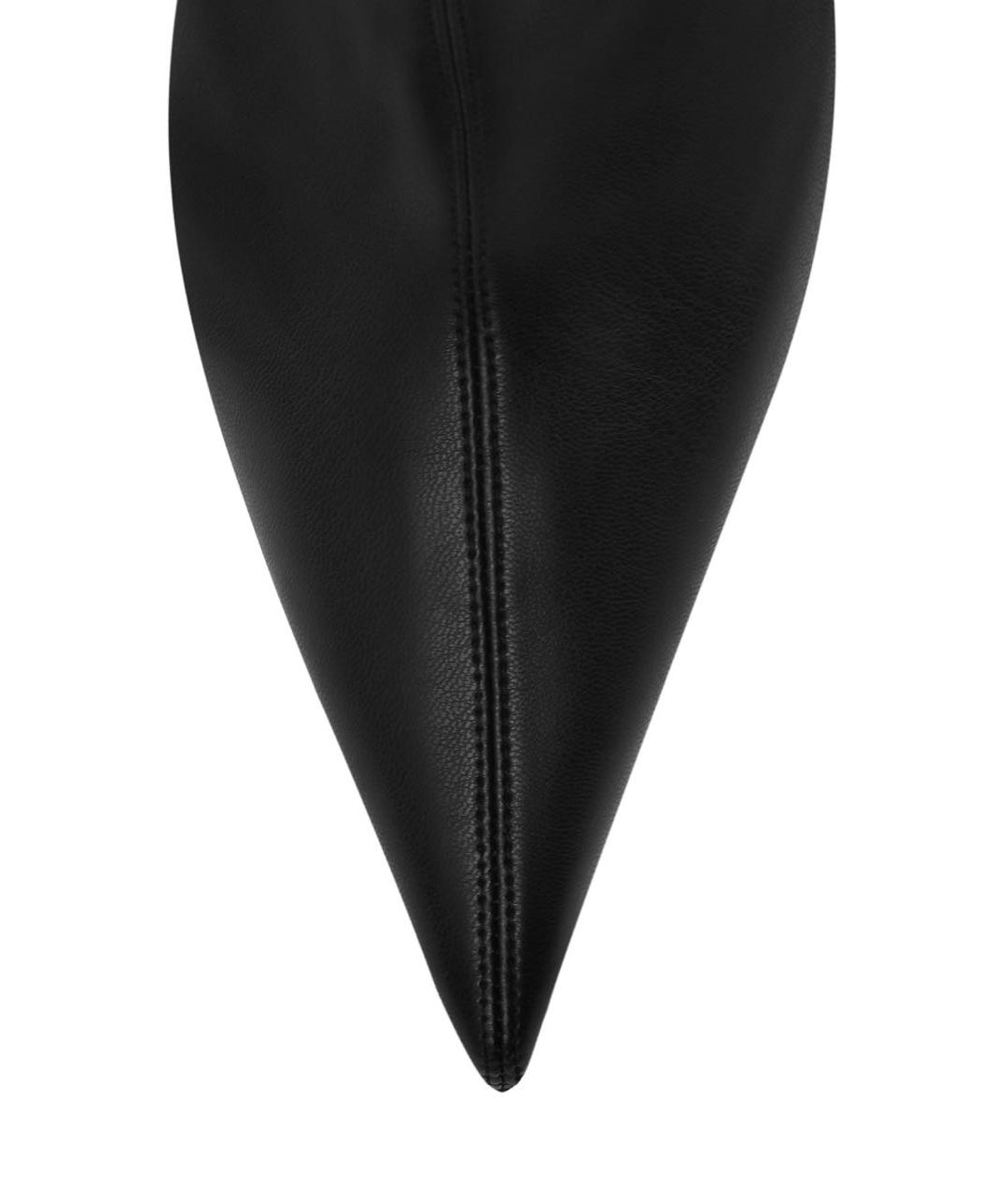 LE SILLA Черные кожаные ботфорты, фото 3