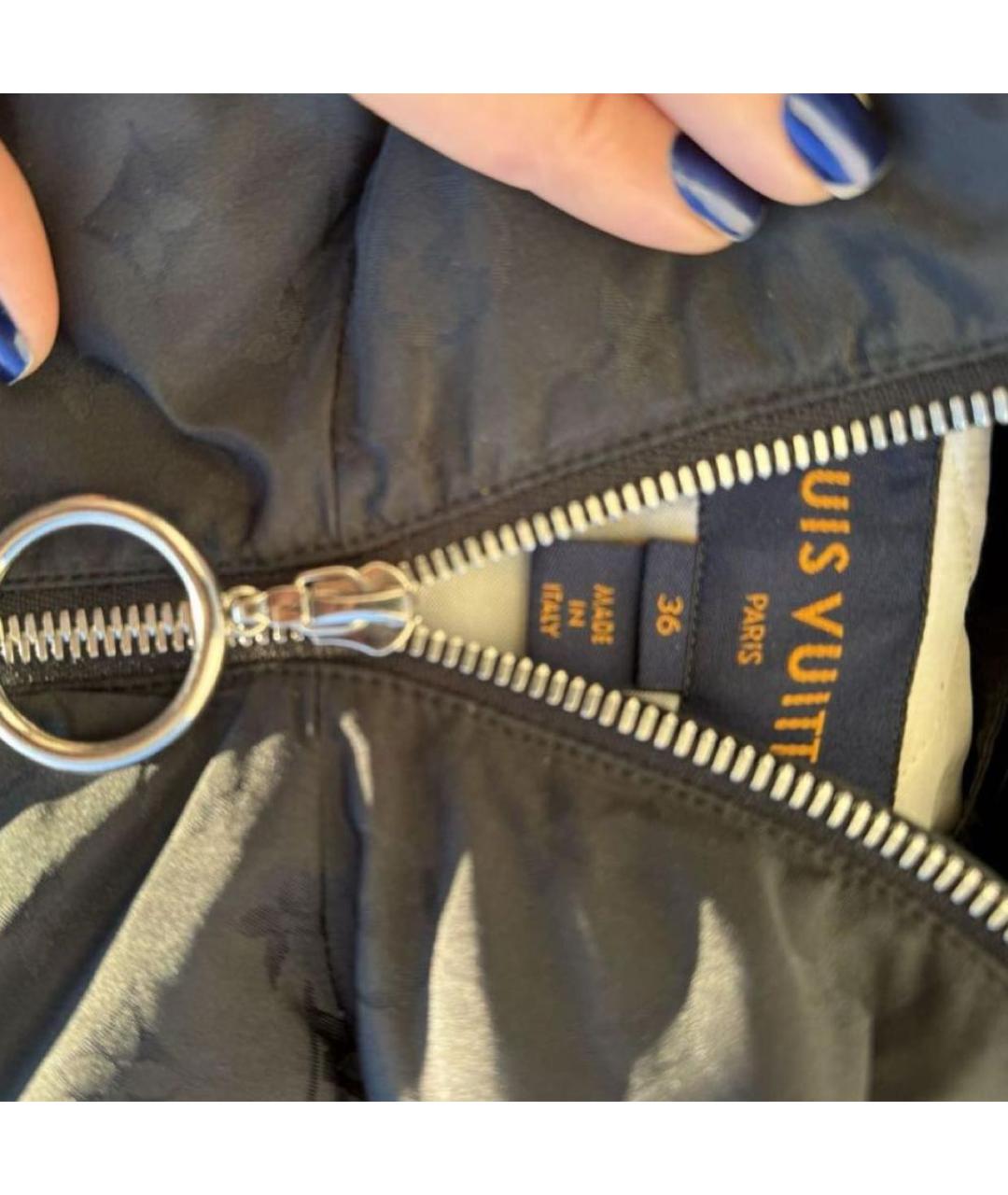 LOUIS VUITTON Черная шелковая куртка, фото 3