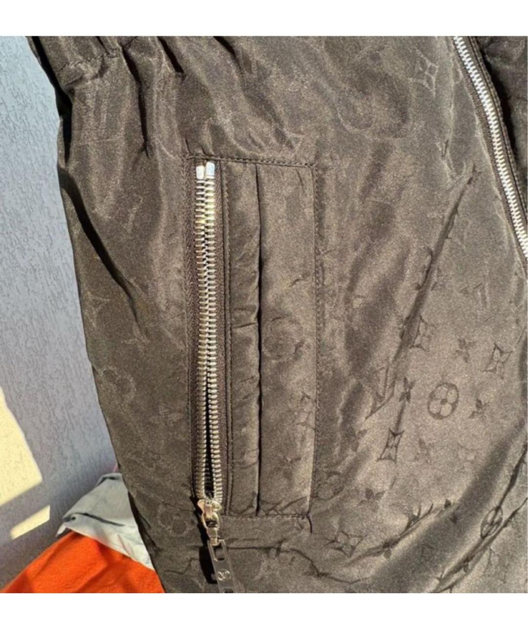 LOUIS VUITTON Черная шелковая куртка, фото 4