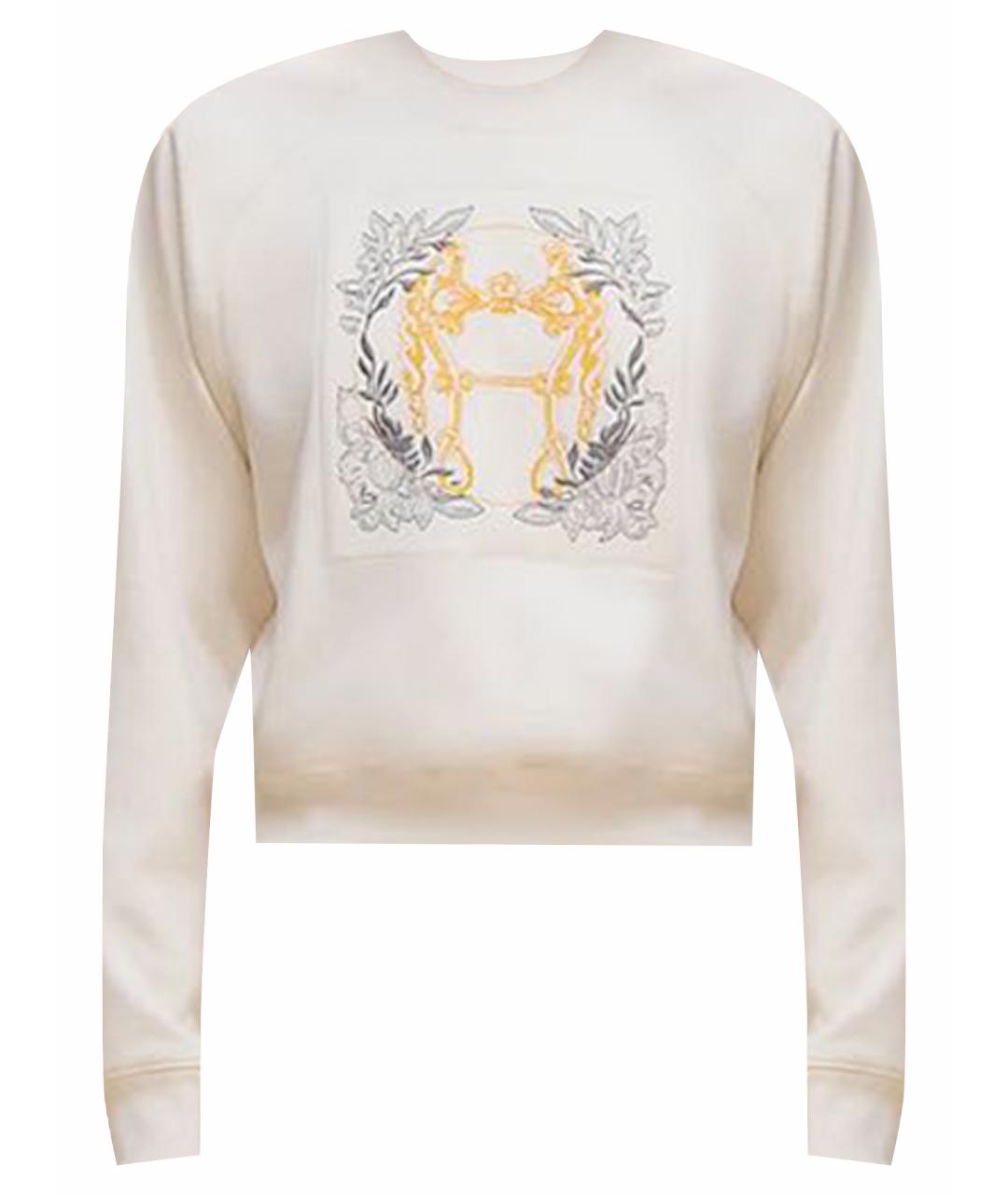 HERMES Белый шелковый джемпер / свитер, фото 1