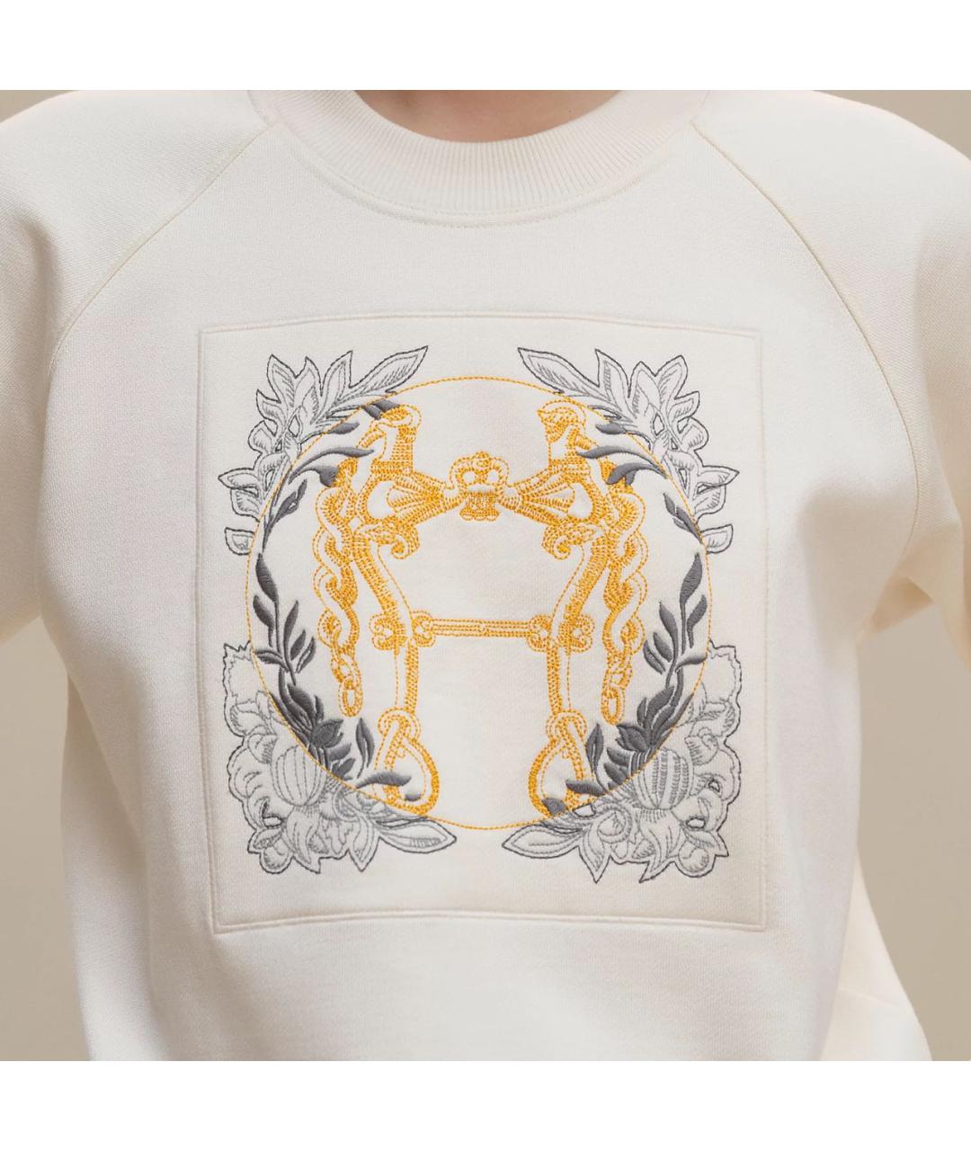 HERMES Белый шелковый джемпер / свитер, фото 5