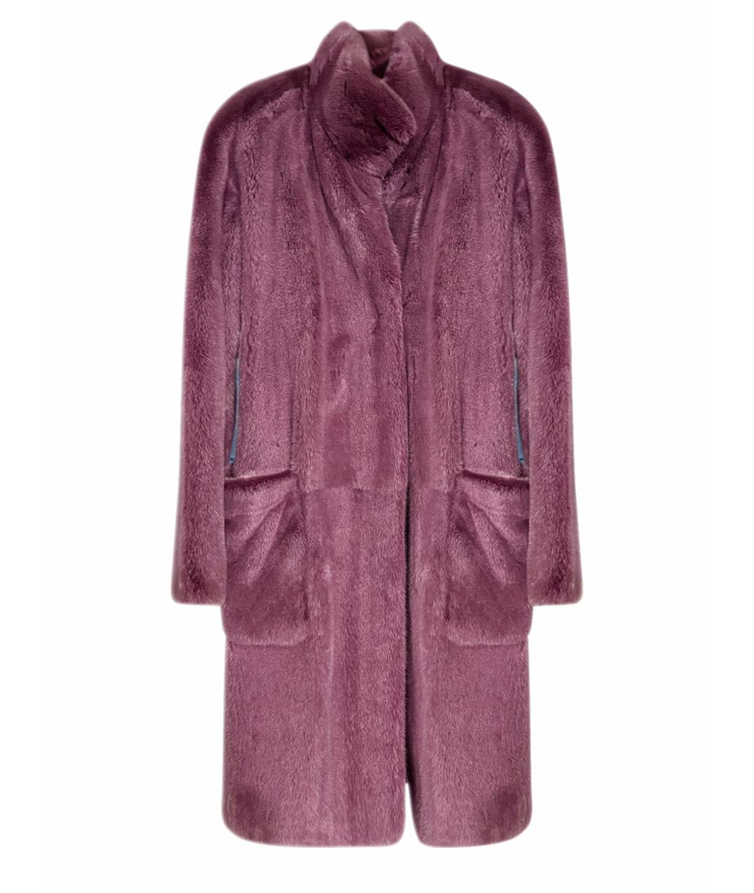 RINDI Фиолетовая меховая шуба, фото 1