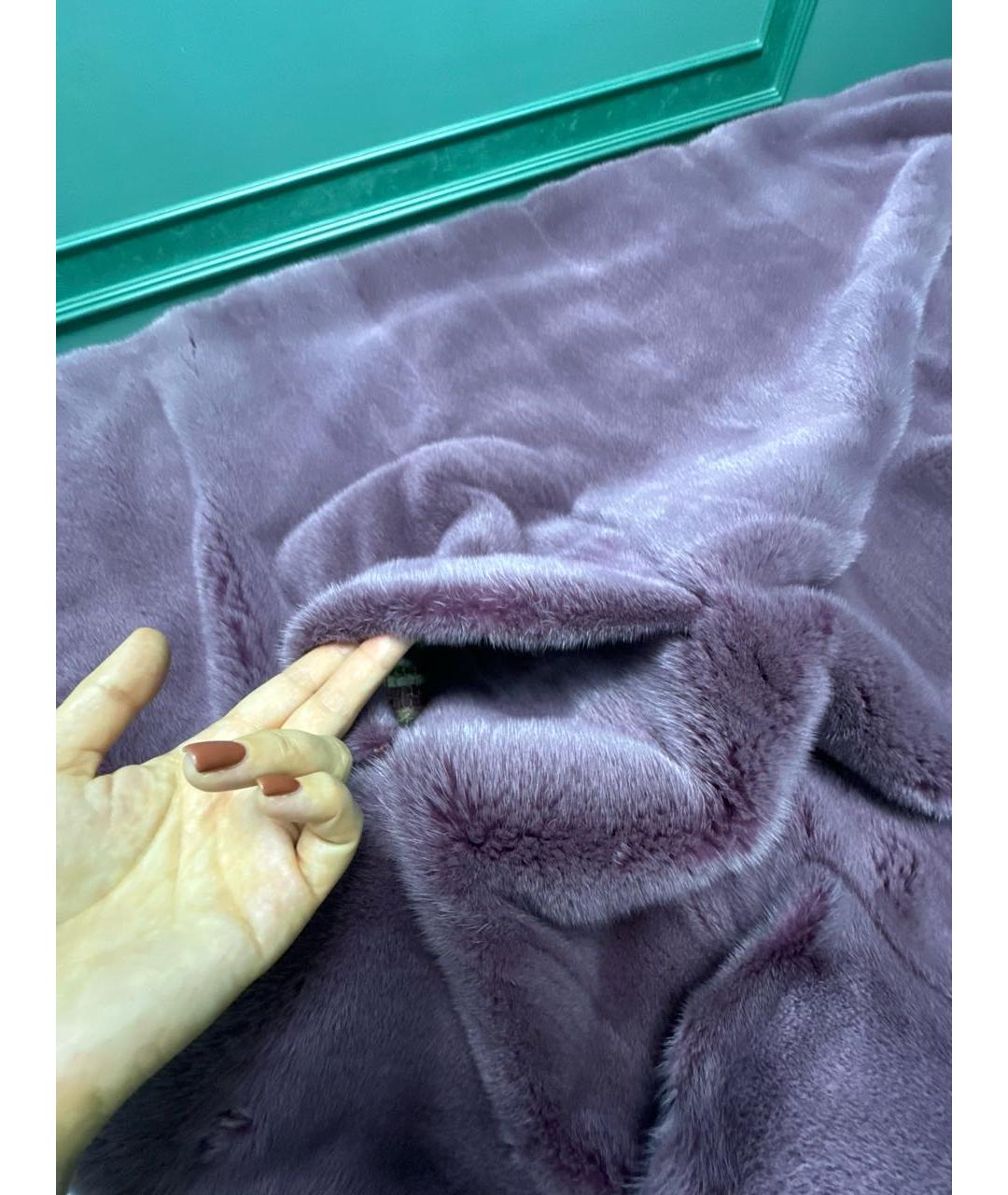 RINDI Фиолетовая меховая шуба, фото 8