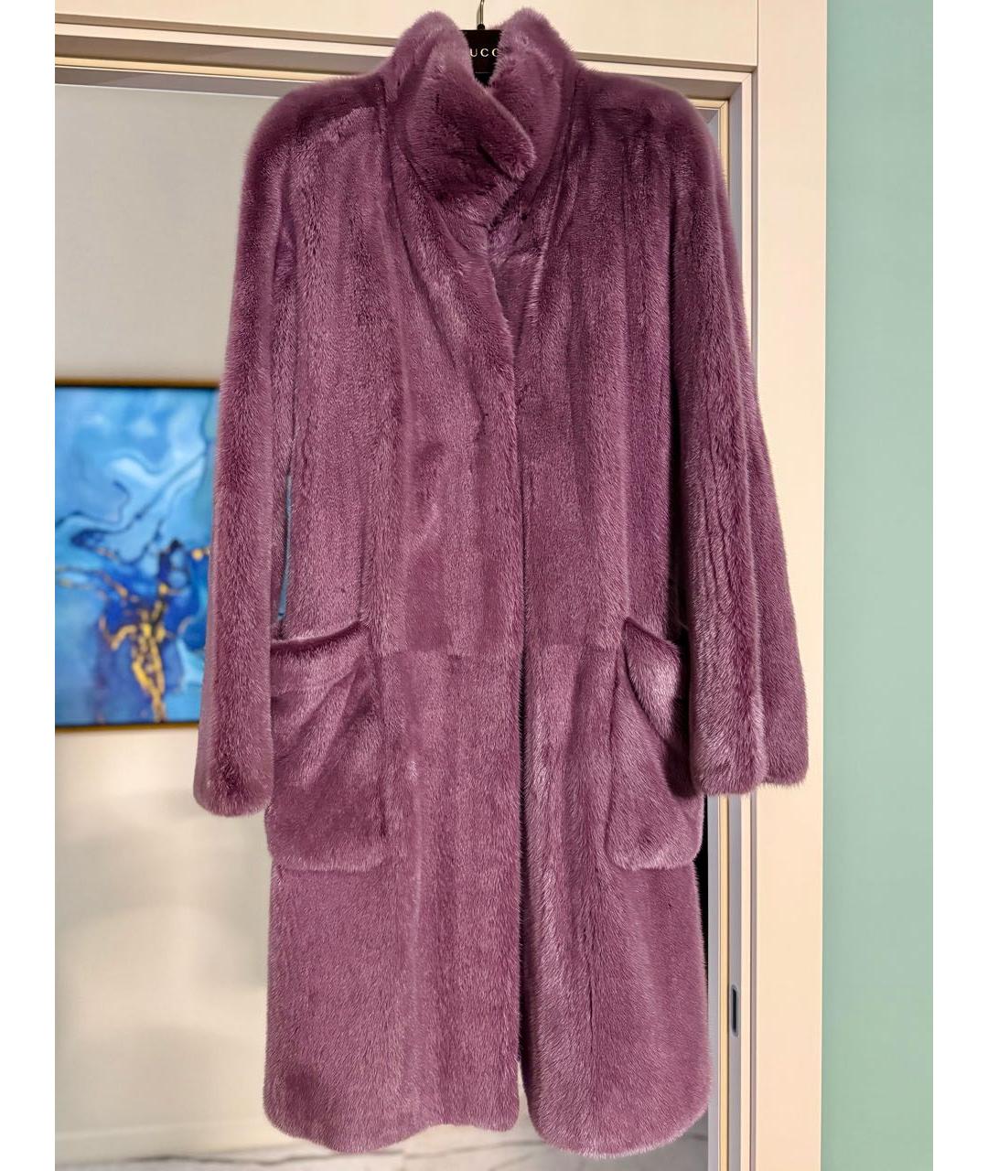 RINDI Фиолетовая меховая шуба, фото 9