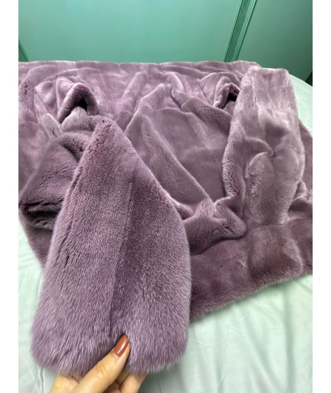 RINDI Фиолетовая меховая шуба, фото 7