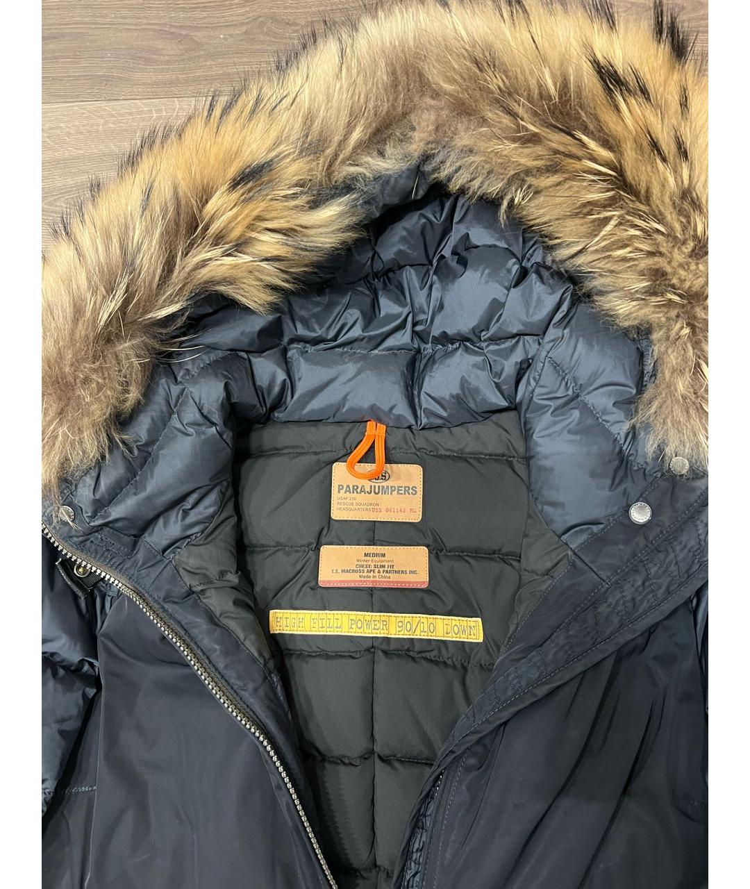 PARAJUMPERS Темно-синяя полиэстеровая парка, фото 3