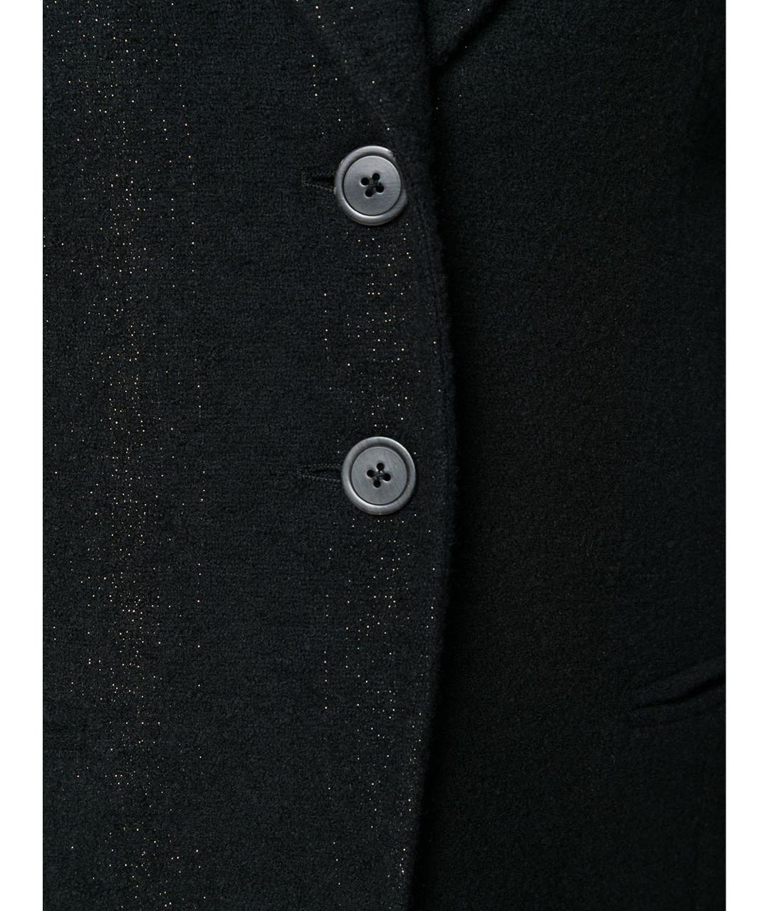 ANN DEMEULEMEESTER Черное шерстяное пальто, фото 3