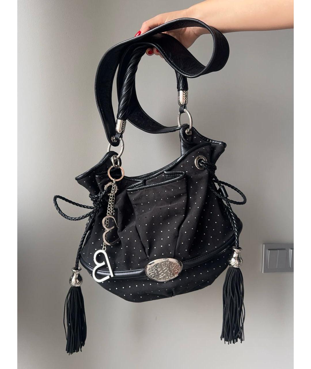 LANCEL Черная кожаная сумка через плечо, фото 2