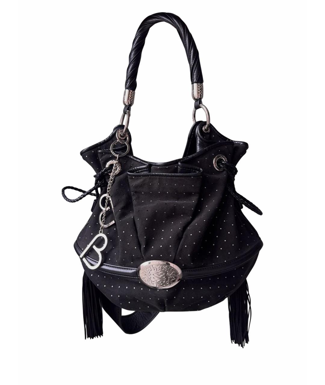 LANCEL Черная кожаная сумка через плечо, фото 1