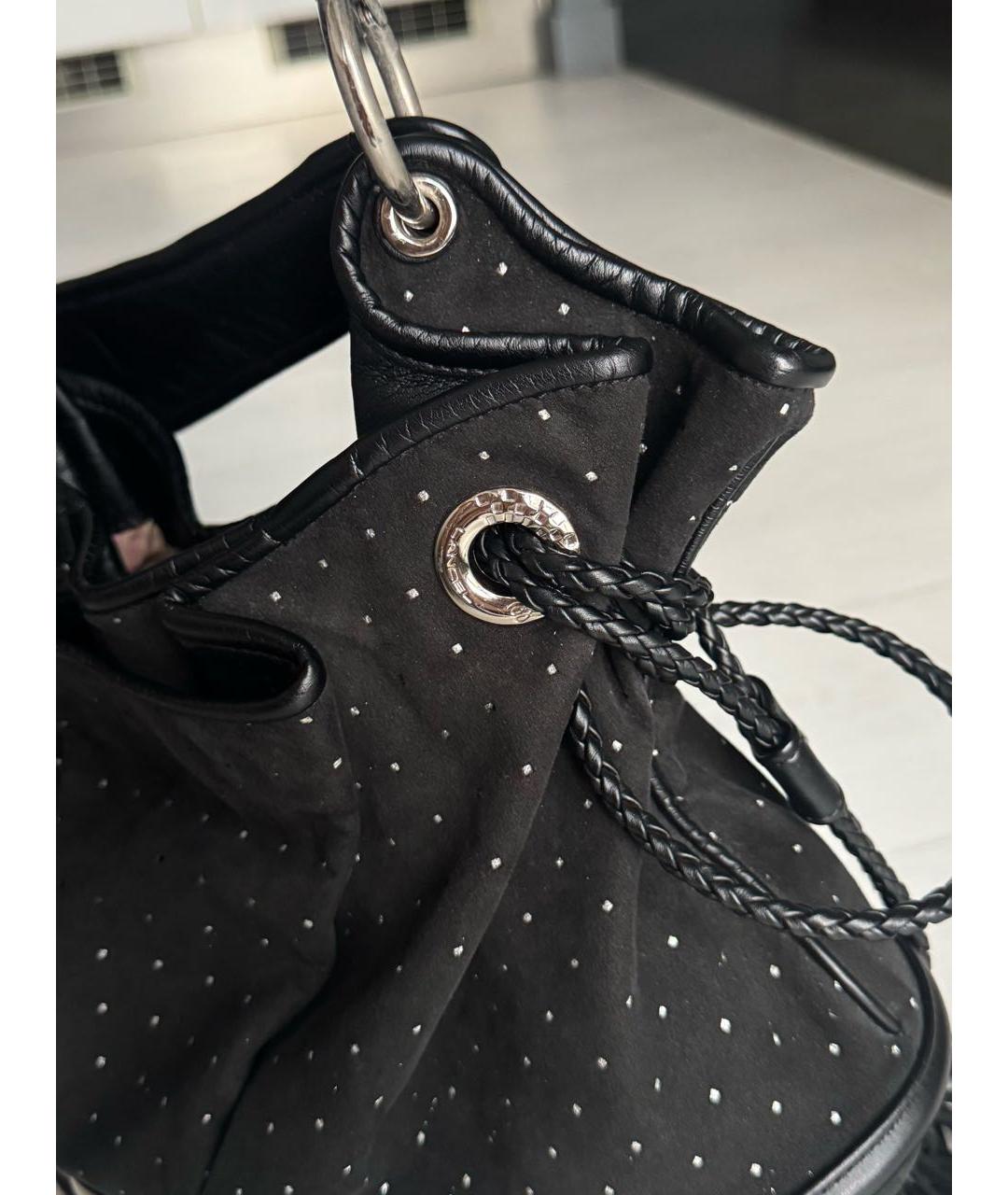 LANCEL Черная кожаная сумка через плечо, фото 6