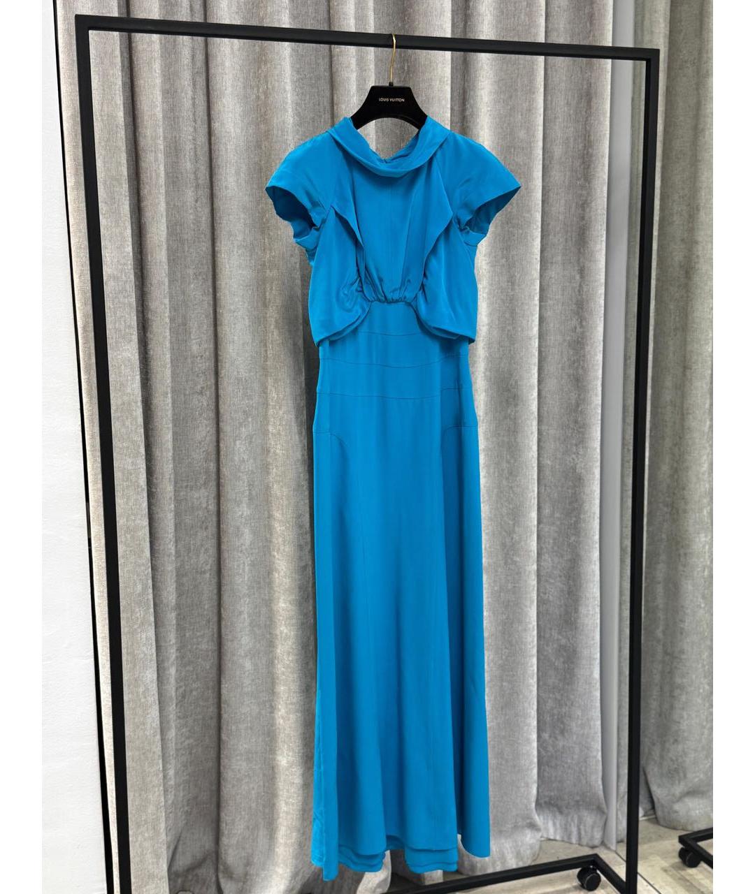 CHANEL Голубое повседневное платье, фото 3