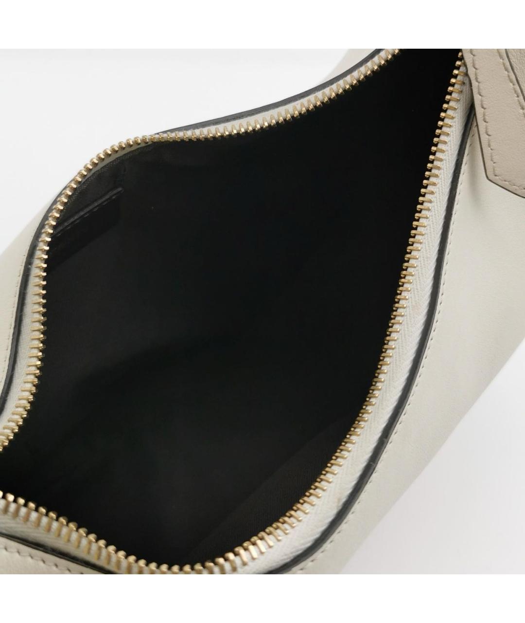 FENDI Белая кожаная сумка через плечо, фото 6