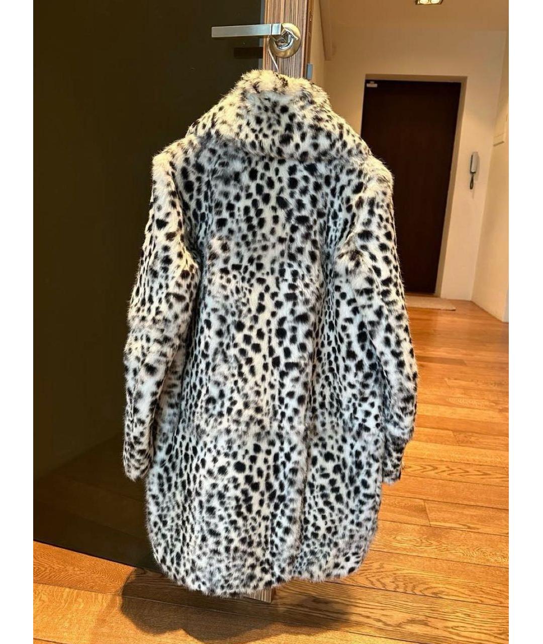 MAJE Белая меховая шуба, фото 2