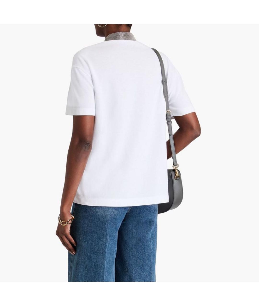 BRUNELLO CUCINELLI Белая хлопковая майка, фото 2