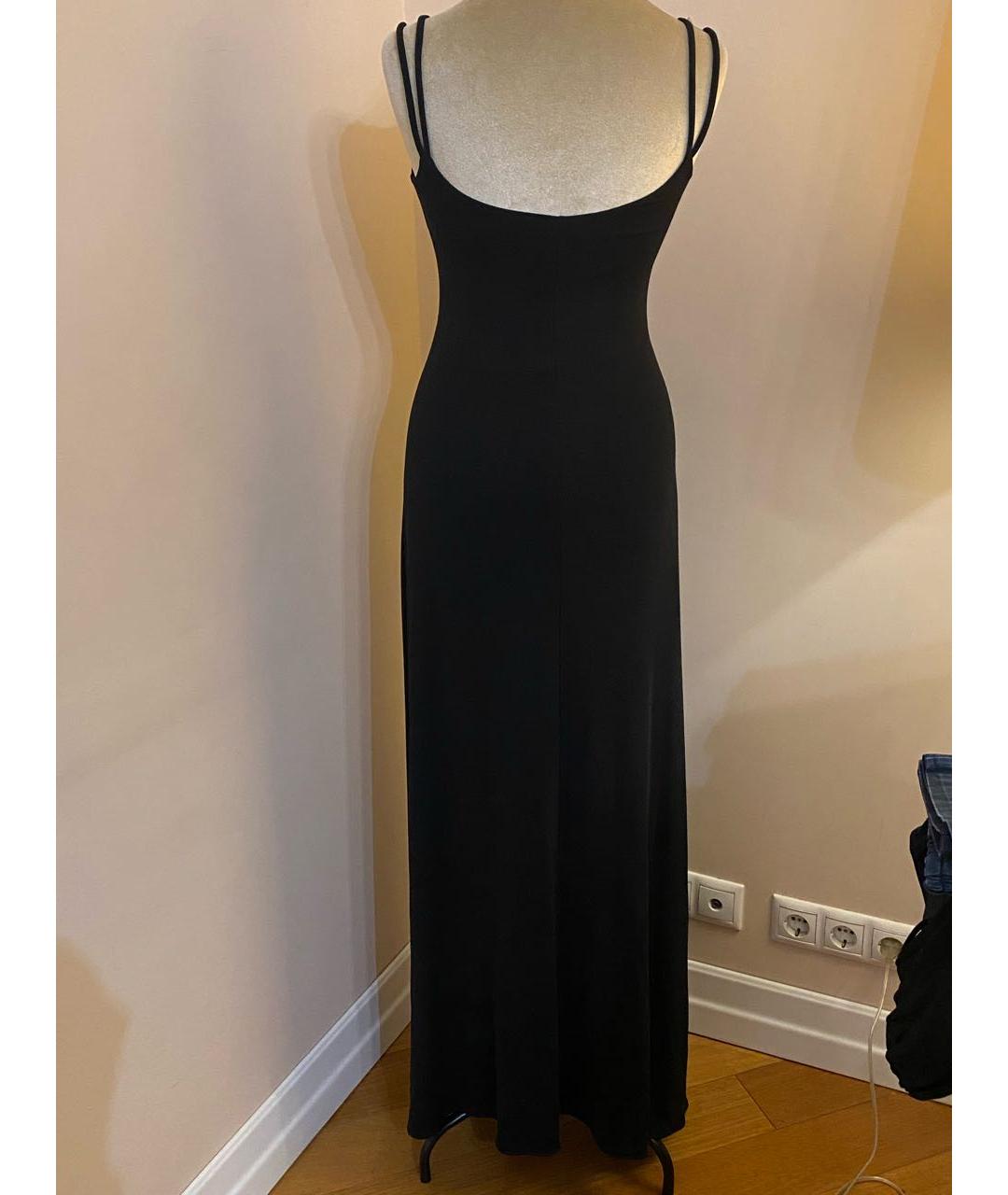 ERIKA CAVALLINI Черное ацетатное коктейльное платье, фото 7