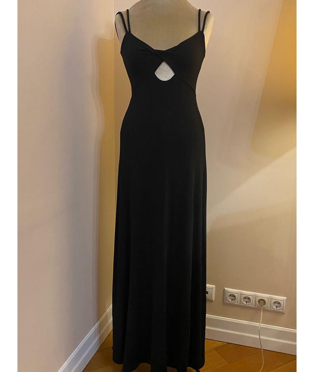 ERIKA CAVALLINI Черное ацетатное коктейльное платье, фото 8