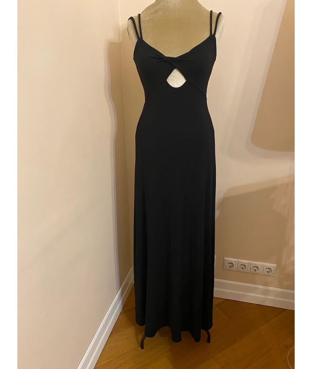 ERIKA CAVALLINI Черное ацетатное коктейльное платье, фото 9