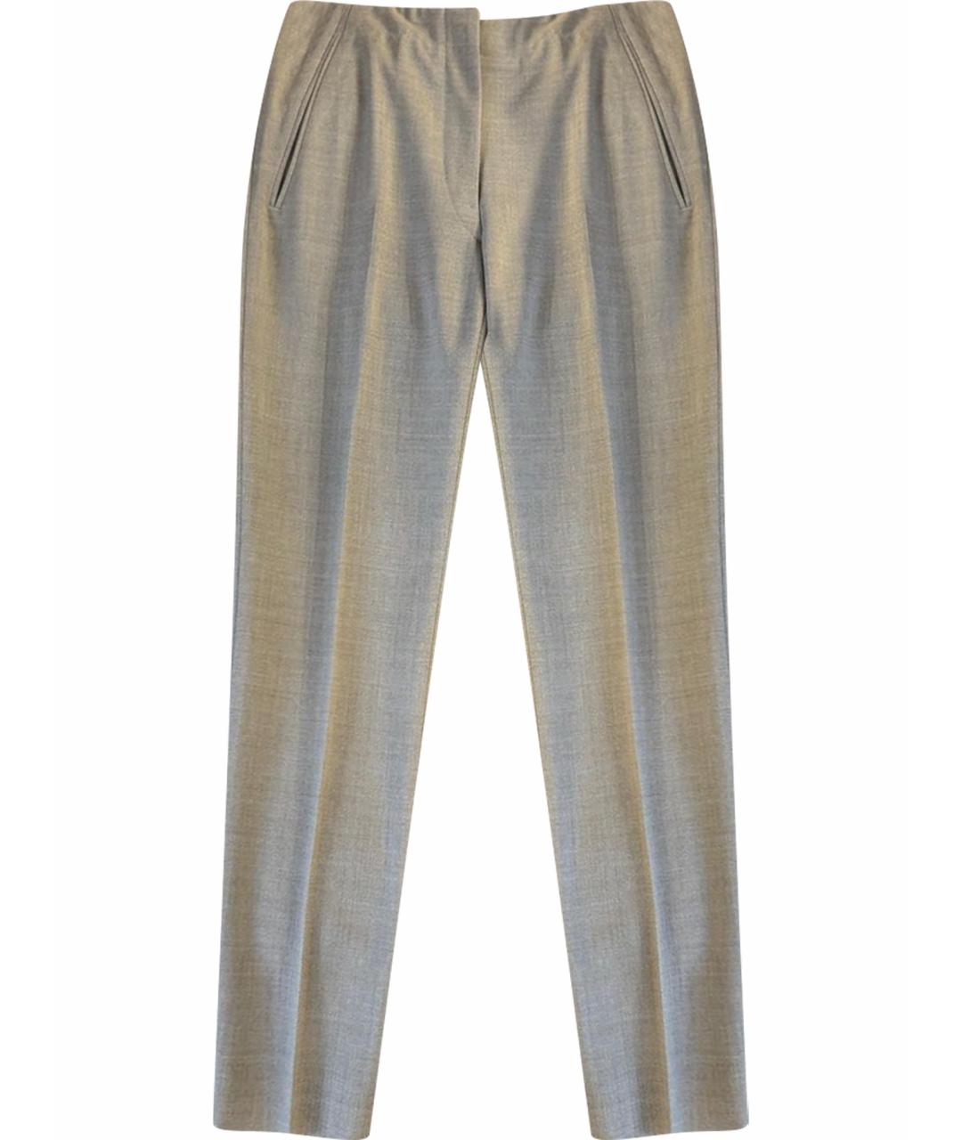 HERMES Серые брюки узкие, фото 1