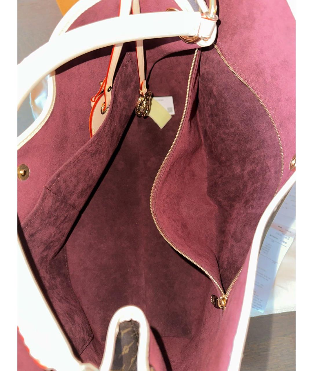 LOUIS VUITTON Коричневая сумка с короткими ручками, фото 3