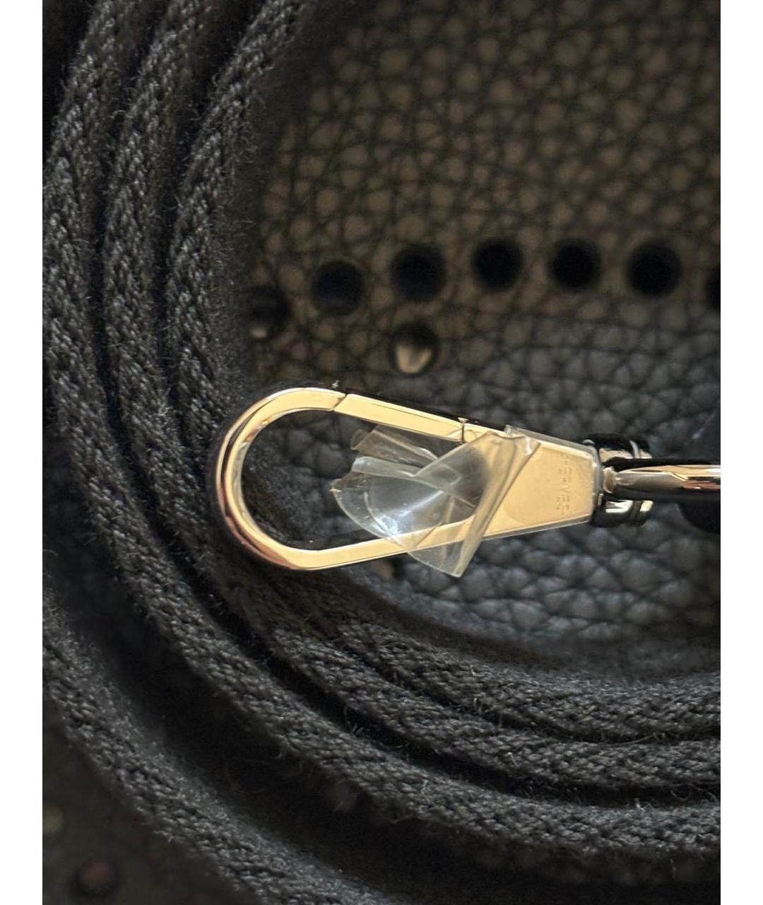 HERMES Черная кожаная сумка через плечо, фото 3