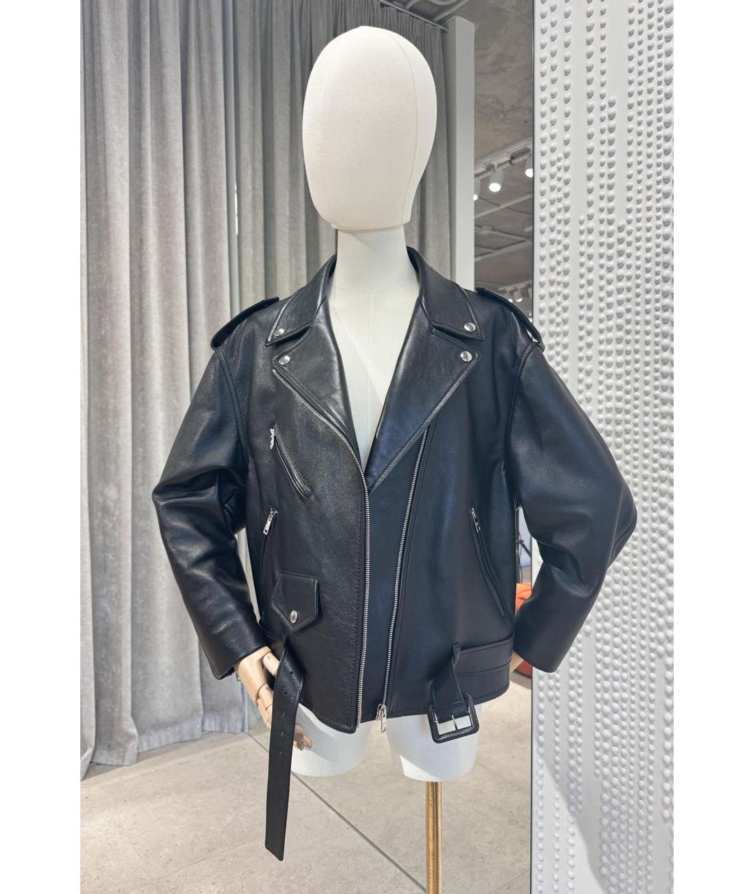 PRADA Черная кожаная куртка, фото 3