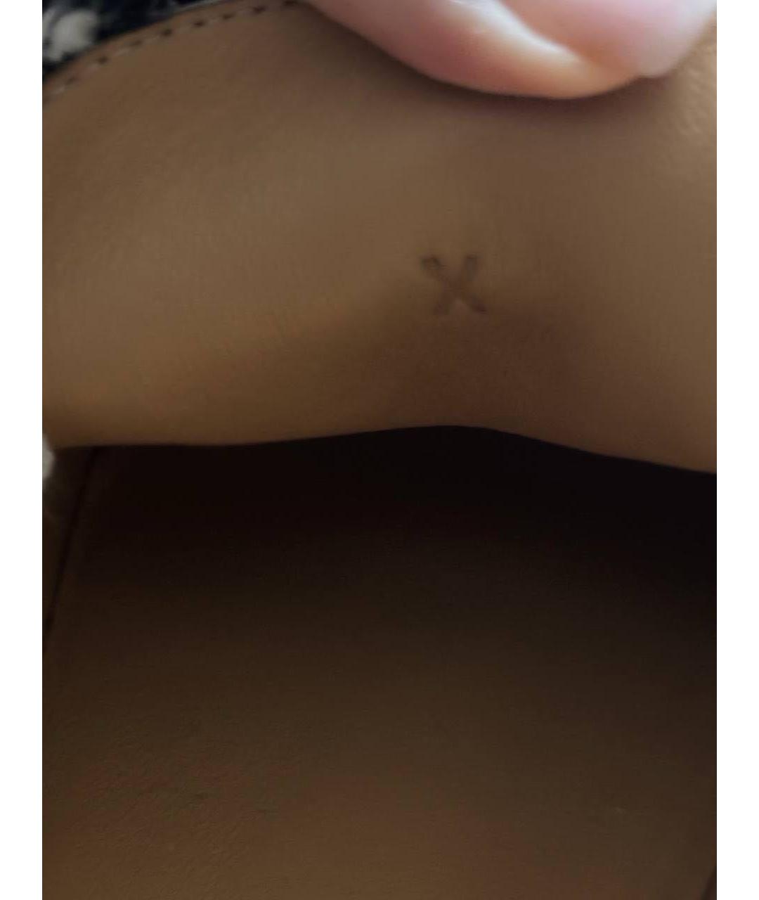 HERMES Темно-синие текстильные лоферы, фото 5