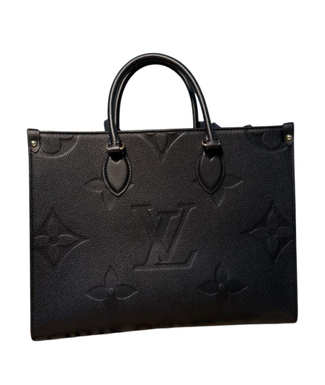 LOUIS VUITTON Черная кожаная сумка через плечо, фото 1