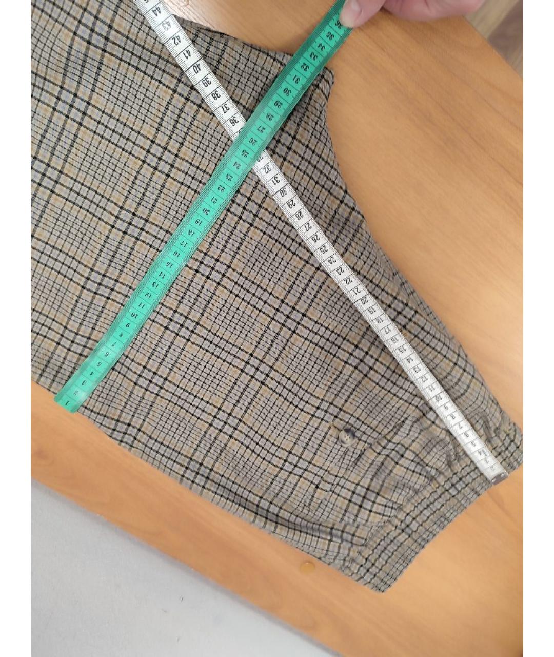 SANDRO Коричневые шерстяные прямые брюки, фото 6