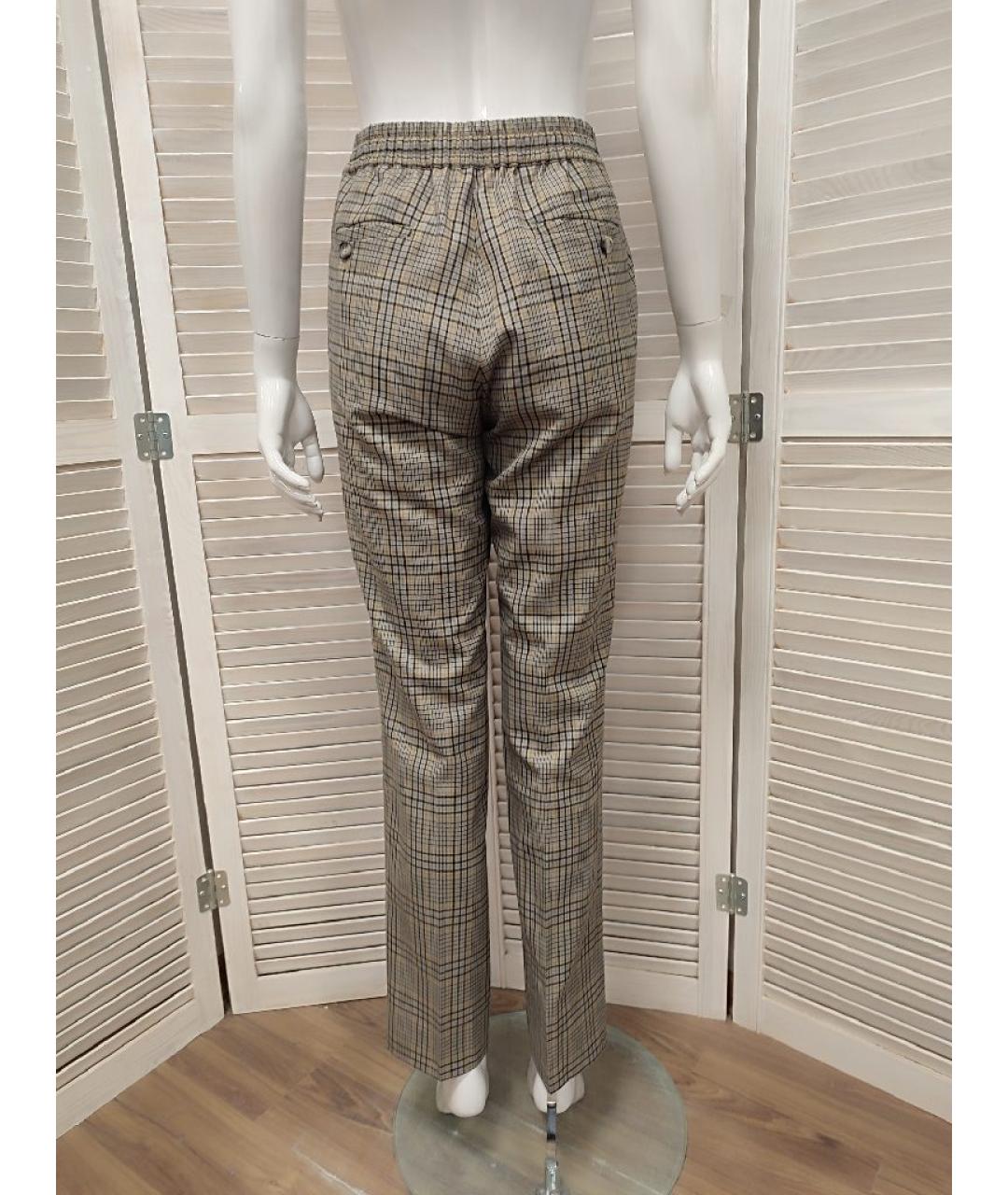 SANDRO Коричневые шерстяные прямые брюки, фото 2