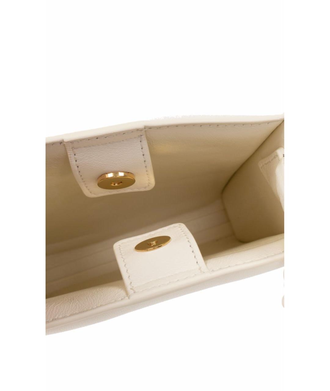 JIL SANDER Бежевая кожаная сумка через плечо, фото 4