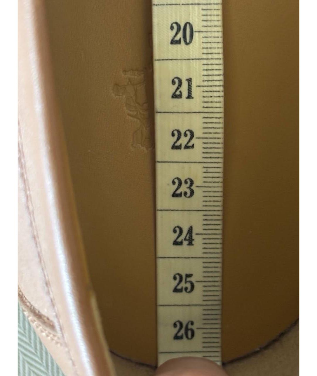 HERMES Коричневые кожаные лоферы, фото 7